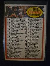 1972 Topps - 1st Series Checklist (1-132) #29 Unmarked