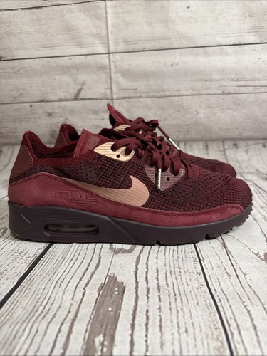 Men’s Size 10 Nike Air Max 90 Ultra Flyknit Team Red/Rust Pink - Picture 1 of 24