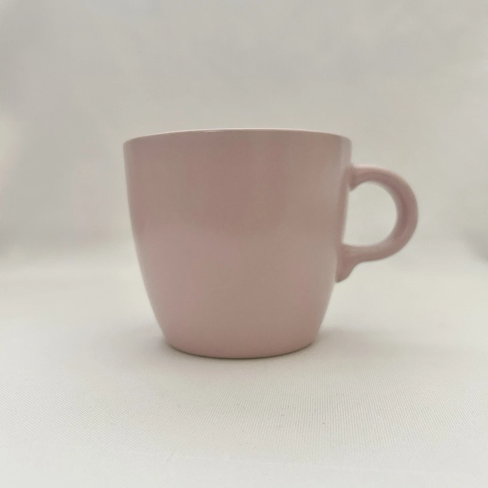 Juego de tazas y platillos Ikea Fargklar (4 tazas, 4 platillos) Stonewear rosa mate - NUEVO Foto 3 de 4