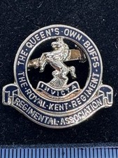 The Queen's Own Buffs Royal Kent Regiment Association Pin Badge / Brooch