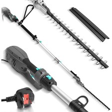 Heavy Duty Pole Hedge Trimmer 1100W Long Reach Telescopic Cutter Bluemars