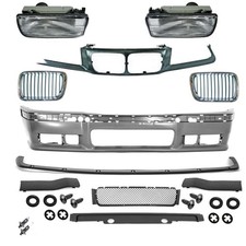 Sto�stange vorne +Grill SET+ Grillhalter+Nebel passt f�r BMW E36 bj.91-96 auf M3