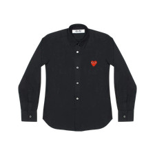 Play Comme des Garcons Red Heart Shirt Black