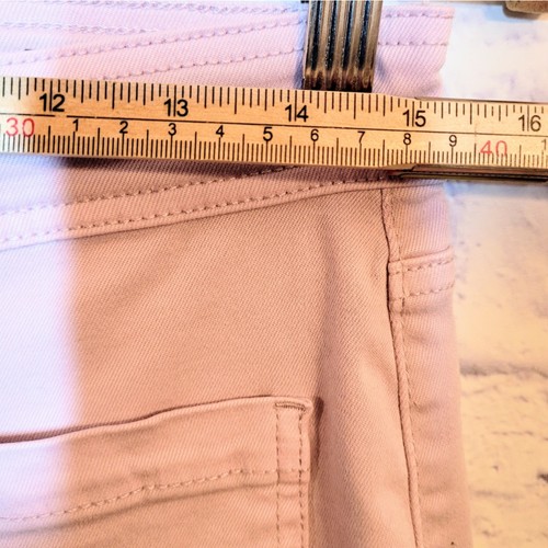 Pantaloni crop elasticizzati morbidi Buffalo Brigette lilla taglia 10/30 vita alta hippie Y2K - Foto 7 di 9