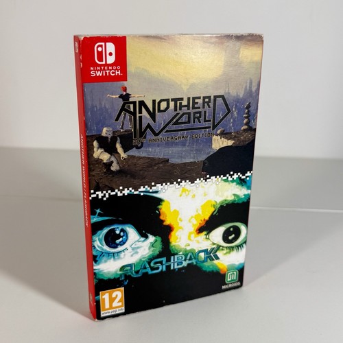 Another World & Flashback Double Pack Nintendo Switch Complete Boxed w/ Cards - Picture 2 of 13