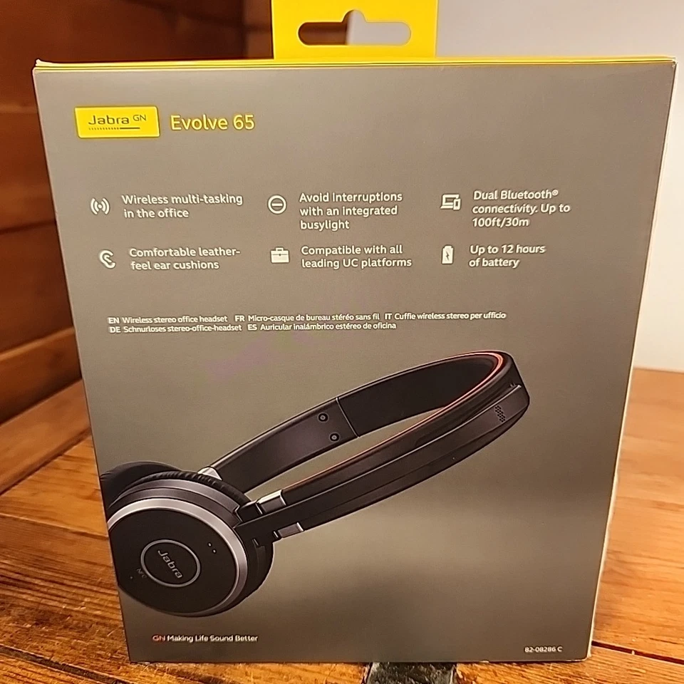 Jabra Evolve 65 MS Stereo Wireless Headset (HSC018W END040W) - Open Box - Image 2 of 4