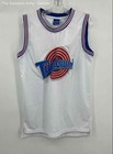 Authentic Athletic Apparel Mens White Tune Squad Lola 10 Basketball Jersey Sz M