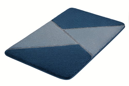 Kleine Wolke Badteppich HAILEY LBH 100x60x2 cm blau Badematte Badvorleger - Bild 2 von 5
