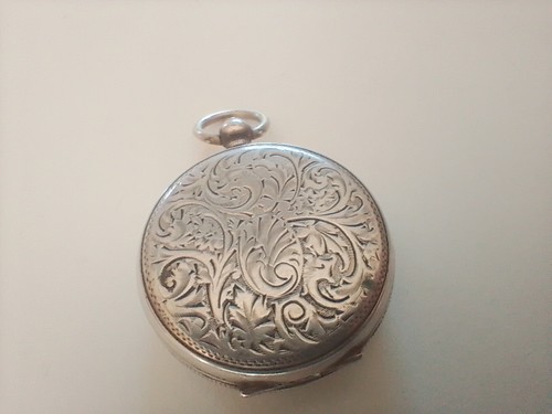 Swiss Silver Pocket Watch Spares Repair 34.7mm diameter intermittent runner - Picture 7 of 23