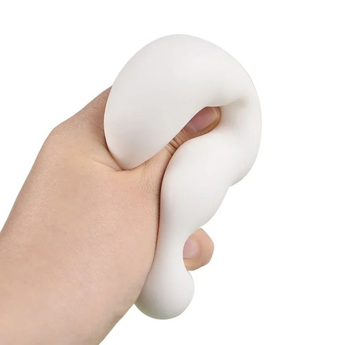 Niedlicher Tofu Stressball zerdrückbares Zappelspielzeug Stressabbau Geschenk für Kinder Erwachsene - Bild 22 von 26