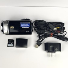 Samsung HMX-F90 Camcorder HDMI Output 52x Optical Zoom HD With USB Charger, AV
