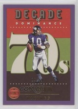 2023 Panini Legacy Decade of Dominance Violet /10 Fran Tarkenton #DOD-5 HOF