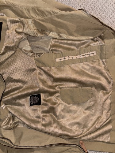London Fog Men’s Full Zip Golf Bomber Windbreaker Jacket Khaki Tan/Beige Size XL - Picture 5 of 15