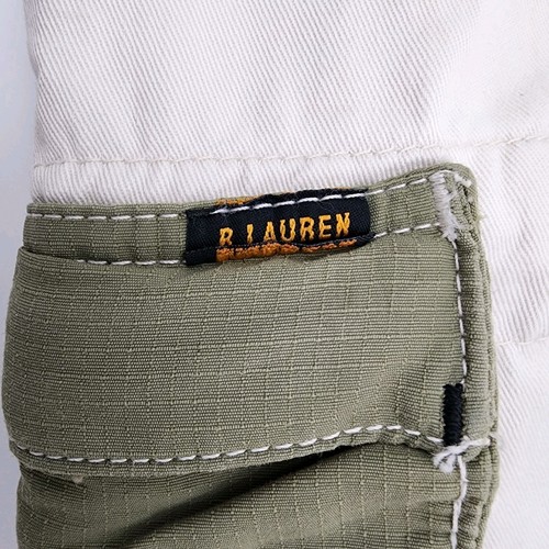 VINTAGE Ralph Lauren Polo Jeans Co Shorts Mens 32 Ivory Cargo Military Surplus - Picture 9 of 15
