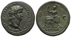 Nero AE Sestertius. AD 67. Rome mint.