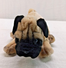 Animal Alley Toys R Us Pug Puppy Dog Plush Realistic 12" Vintage Stuffed Animal