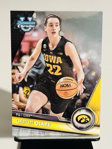 Caitlin Clark 2023-24 Bowman Chrome U University Refractor #34 IOWA FEVER WNBA - Bild 1 von 2