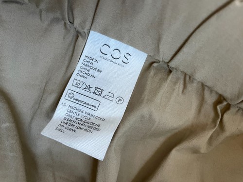 COS Khaki Tan Tapered Jogger Trouser Pants Large drawstring Elastic Waist Mens - Picture 6 of 10