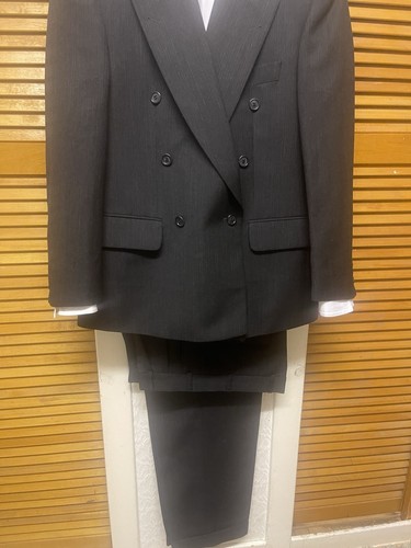 BAUMLER Ventless Double Breasted Shawl Revers Suit Men’s U.K-38S”-EUR-48”-U.S-38 - Bild 24 von 24