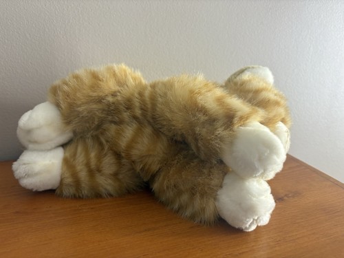 FAO Negro Naranja Jengibre Gato Tabby Peluche Gatito 11” Excelente - Imagen 5 de 5