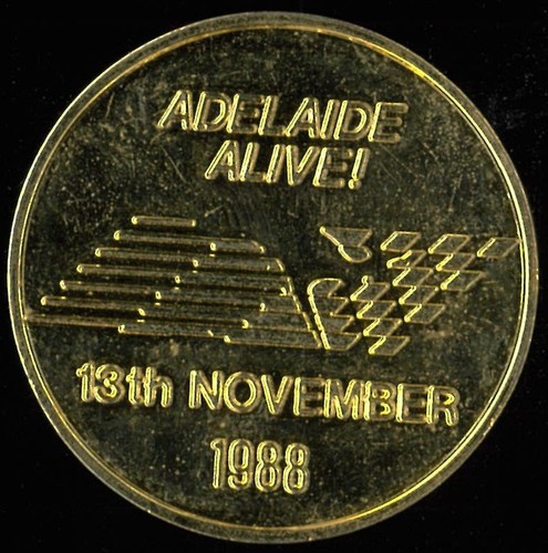 1988 Australian Grand Prix Near Mint Formula One Adelaide Alive Bronze Medallion - Picture 2 of 2