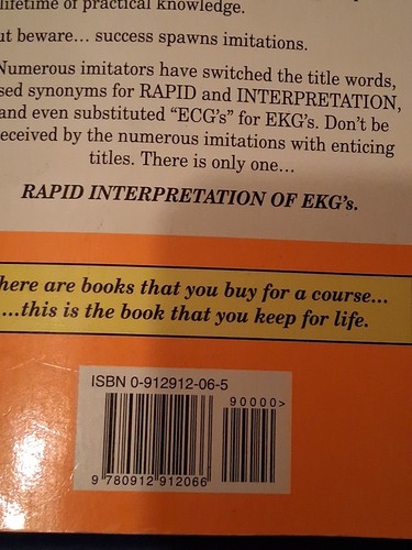 Rapid Interpretation of EKG's by Dale Dubin (2000, Trade Paperback) - Bild 3 von 17