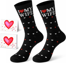 Valentine'S Day Gifts for Husband Boyfriend, I Love My Wife/Girlfriend Socks Set