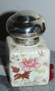 Antique ROYAL WORCESTER? Porcelain INKWELL Lot AP