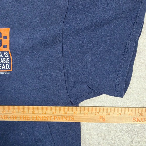 T-shirt vintage “Avvertenza” Delta Tag 2XL “Consumo di alcol” novità - Foto 8 di 10