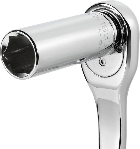 Powerbuilt 10 Piece 1/4 Inch Drive SAE 6 Point Deep Socket Set, SAE, Gray  - Picture 4 of 5