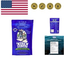 Fine Ground Mineral Sea Salt, 8 Ounce Resealable Bag, Unrefined, Vital Minera...