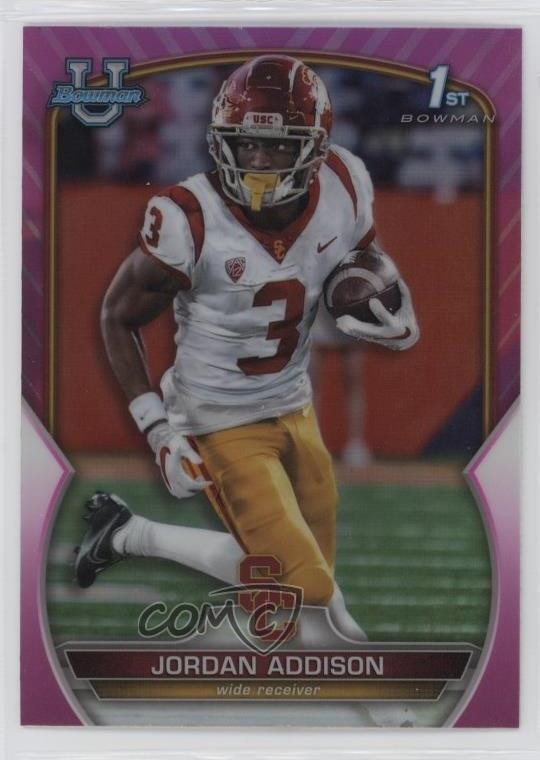 2022 Bowman U Chrome Pink Refractor Jordan Addison #36
