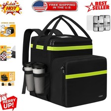 7-Cup Holder Extra Large Insulated Delivery Backpack - Perfect for Food Delivery