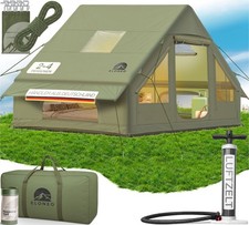 ELONEO Glamping Luftzelt Aufblasbares Campingzelt Familienzelt Outdoor Zelt