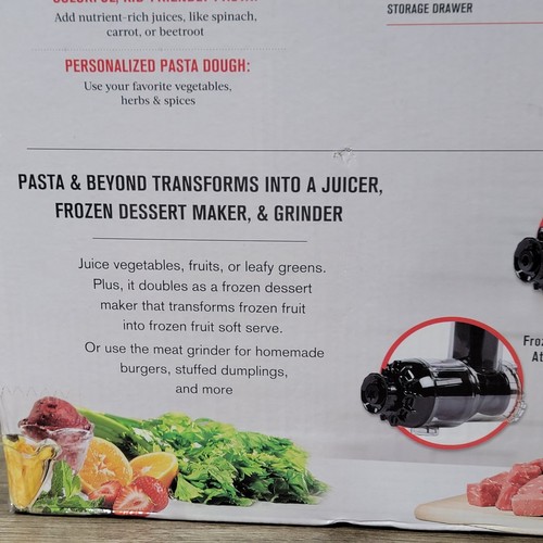 Emeril Lagasse Automatic Pasta 70172 Maker 4 in 1 Juicer Grinder Frozen Desserts - Picture 8 of 14