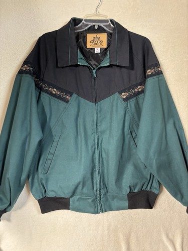 Neu ohne Etikett Canyon Guide Outfitters XL Jacke Southwestern Aztekengrün gefüttert Mantel NEU - Bild 1 von 16