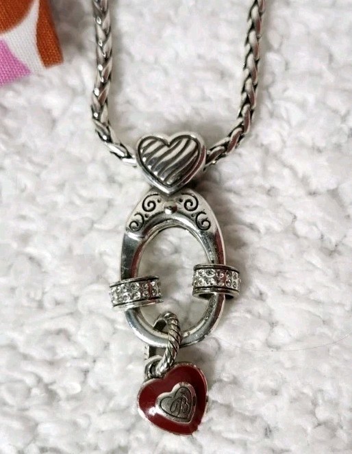 Brighton Silver Tone Interchangeable Necklace Wit… - image 1