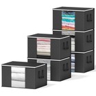6 Pack 90L Clothing Storage Bags Heavy Duty Closet Bins Extra Large Moving