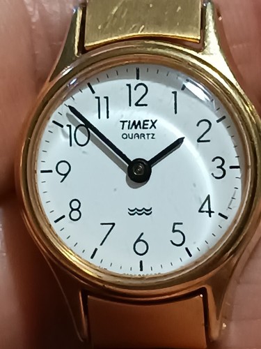Timex orologio da donna vintage con bracciale ad espansione placcato oro al...