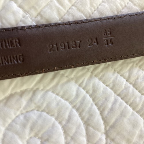 Christian Dior Vollnarbenleder Gürtel Herren Gr. 34/85 Braun Echtleder Bel - Bild 11 von 16