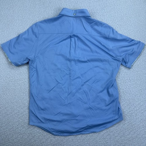 Tommy Bahama San Lucio Stretch Button Shirt Men's Size Medium Island Zone Blue - Picture 2 of 9