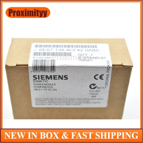 Neu Siemens 6ES7138-4CF42-0AB0 6ES7 138-4CF42-0AB0 Leistungsmodul PM-E für ET200S - Bild 1 von 3