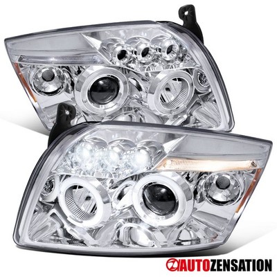 Fit 2007-2012 Dodge Caliber LED Halo Projector Headlights Headlamps 08 09 10 11