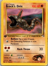 Pokemon Brock's Onix 69/132 Gym Heroes Englisch Vintage 1. Edition 1995