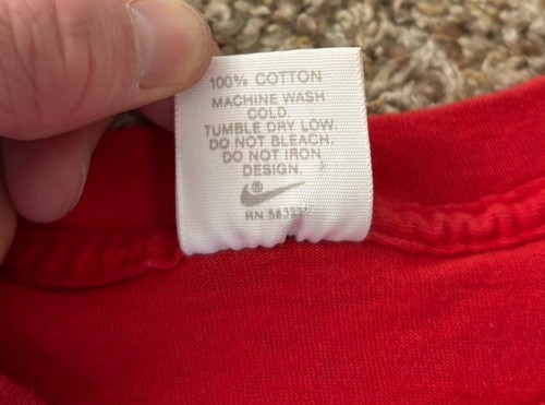 T-shirt vintage Ohio State Buckeyes Nike Just Do It punto singolo made in USA XL - Foto 4 di 5