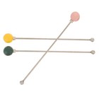 3Pcs Mixing Rods Wine Swizzle Sticks Reusable Cocktail Stirrer Coffee Stirrers