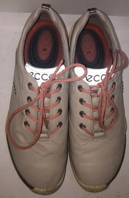 ECCO BIOM Gray Yak Leather GoreTex Waterproof Spikeless Golf Shoes Eu 41 Us 10