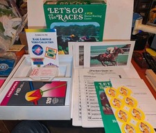 VINTAGE Let's Go to the Races 1987 VCR Horse Racing Board Game