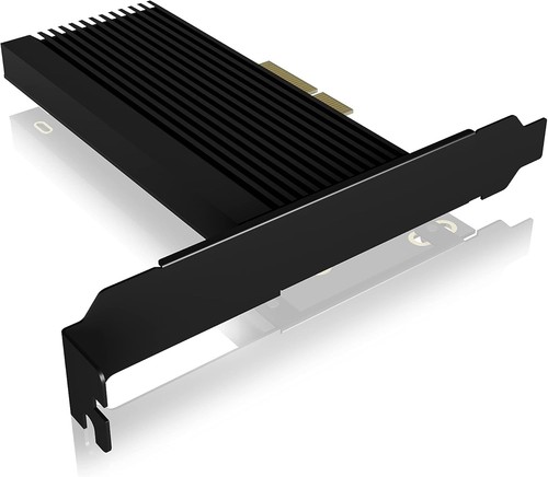ICY BOX NVMe M.2 SSD zu PCIe 4.0 X4 mit Aluminiumkühlkörper Adapterkarte für Ke - Bild 7 von 7