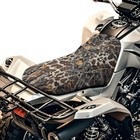 ATV Seat Cover Waterproof Non-Slip 4-Wheeler Seat Cushion Brown Cow Print